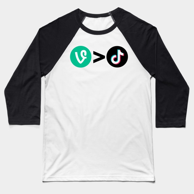 Vine > TikTok Baseball T-Shirt by THRILLHO